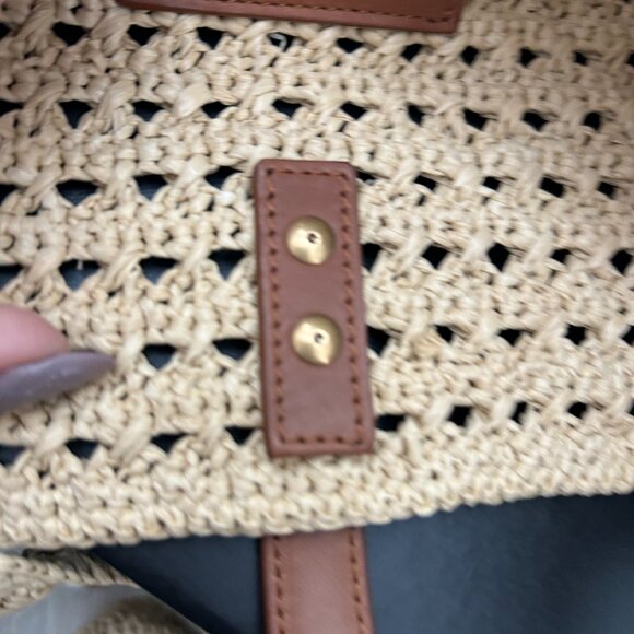 SAINT LAURENT PARIS Le 5 a’ 7 Raffia Bag with box and dust bag - Picture 3 of 16